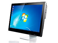Meteorit 23,6"-All-in-One Barebone-PC "XIO-23" 2-Kern-CPU, FullHD (refurbished); Komplett-PC-Systeme, All-in-One-ComputerMonitor-PCsAll in one PCs for offices & homesFlachbildschirm-PCs